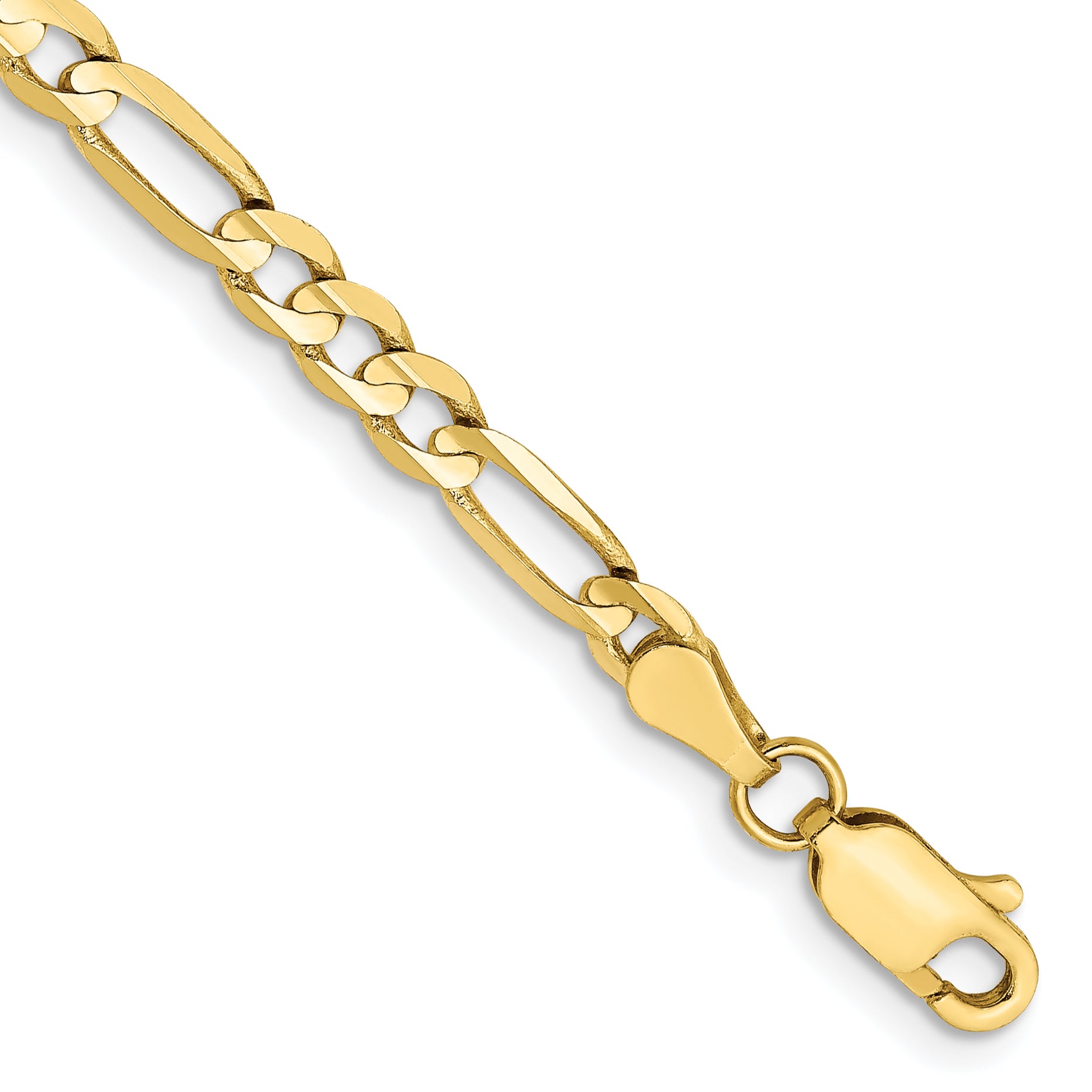 10k 4mm Concave Open Figaro Chain Main image