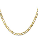 10k 4.5mm Concave Open Figaro Chain