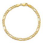 10k 4.5mm Concave Open Figaro Chain