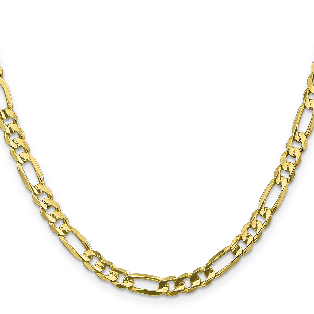 10k 5.5mm Concave Open Figaro Chain