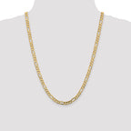 10k 5.5mm Concave Open Figaro Chain
