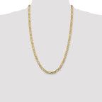 10k 5.5mm Concave Open Figaro Chain
