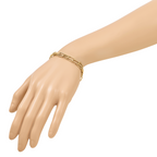 10k Polished Double-layer Link Bracelet