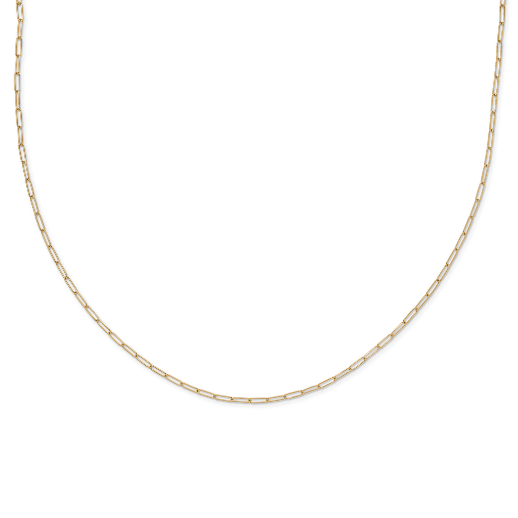 10K Polished Fancy Link Necklace