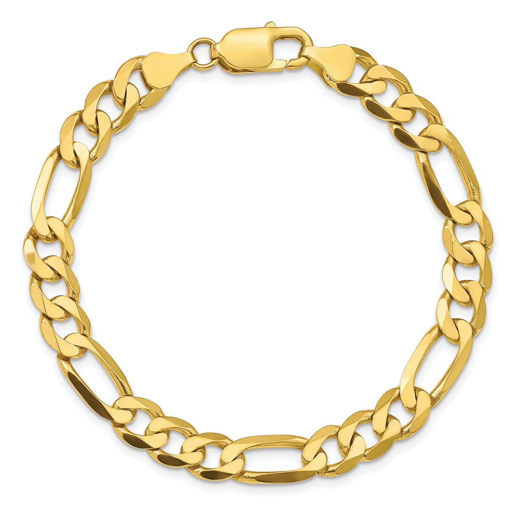 10k 7.5mm Concave Open Figaro Chain