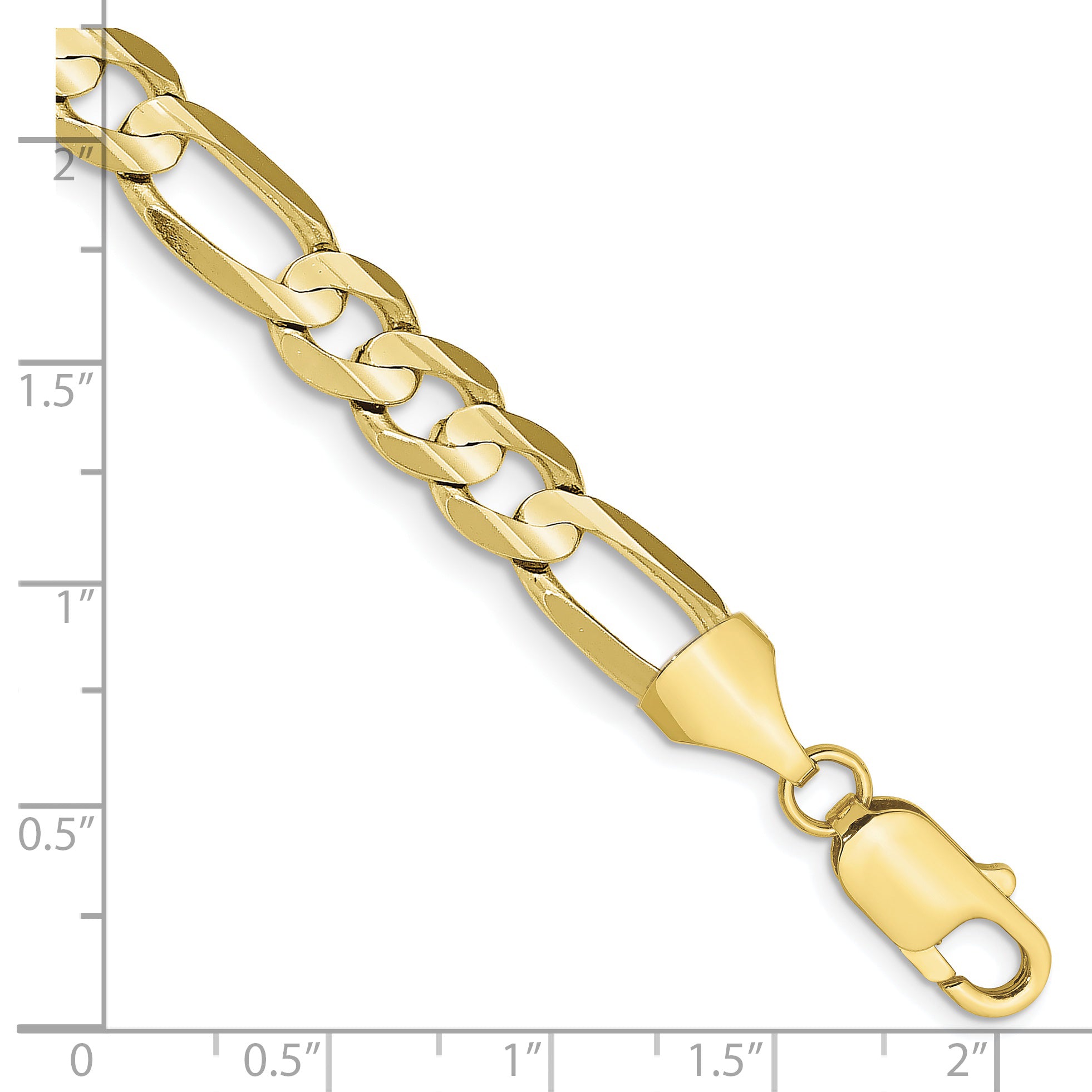 10k 7.5mm Concave Open Figaro Chain Main image