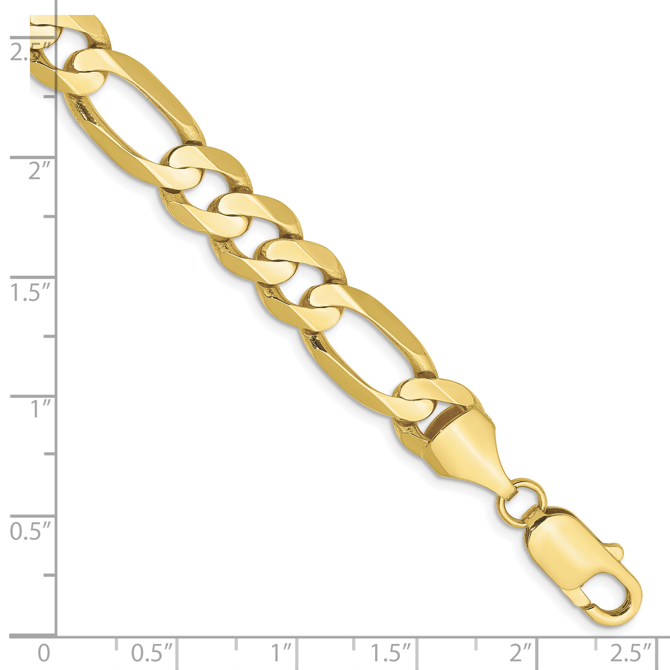 10k 8.75mm Concave Open Figaro Chain Secondary image