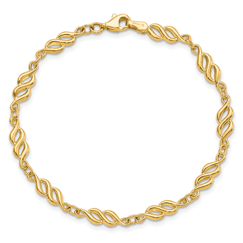 10K Polished Bracelet