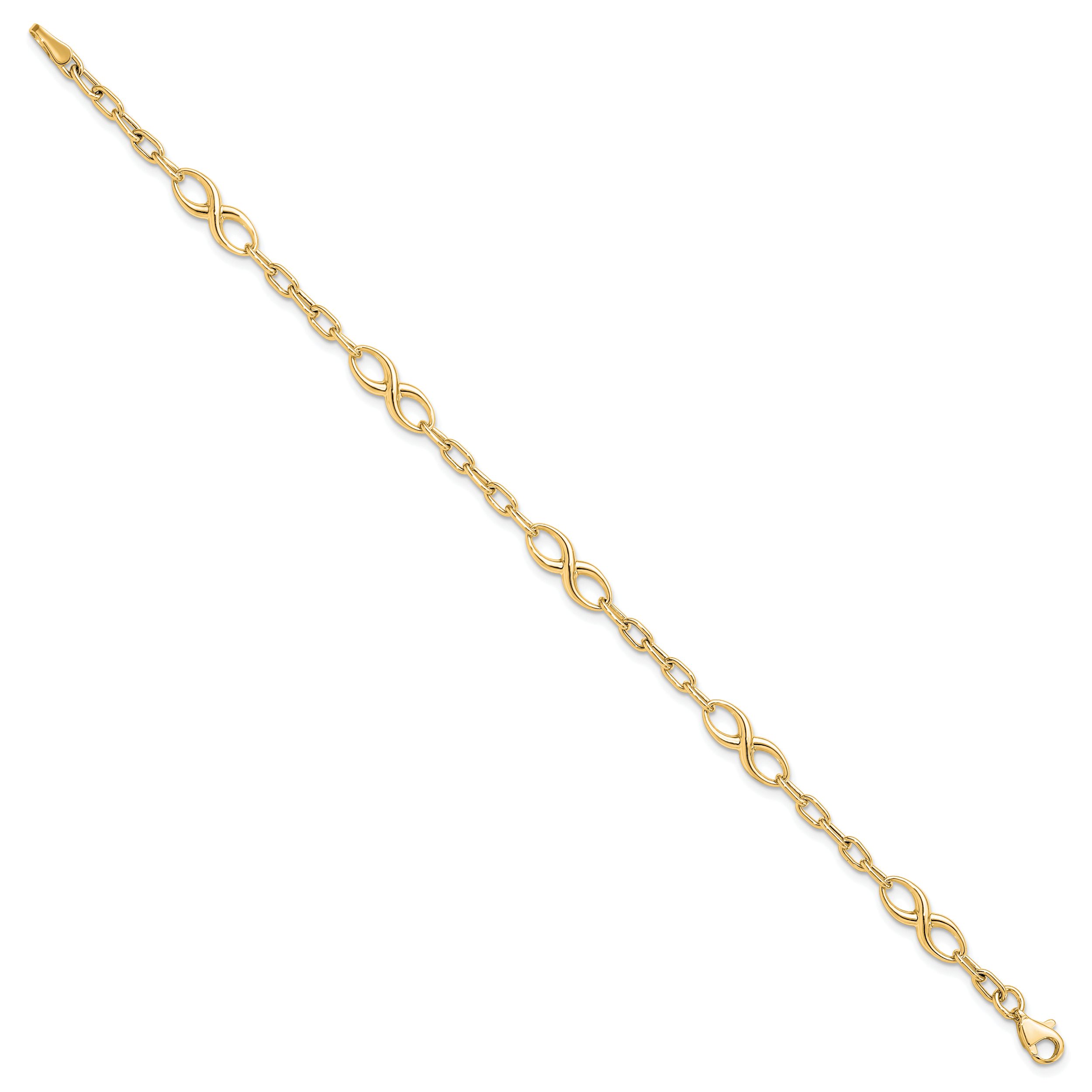 10K Polished Link Bracelet Secondary image