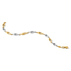 10K Two-tone Polished Bracelet