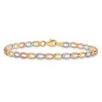 10K Tri-Color D/C Bracelet