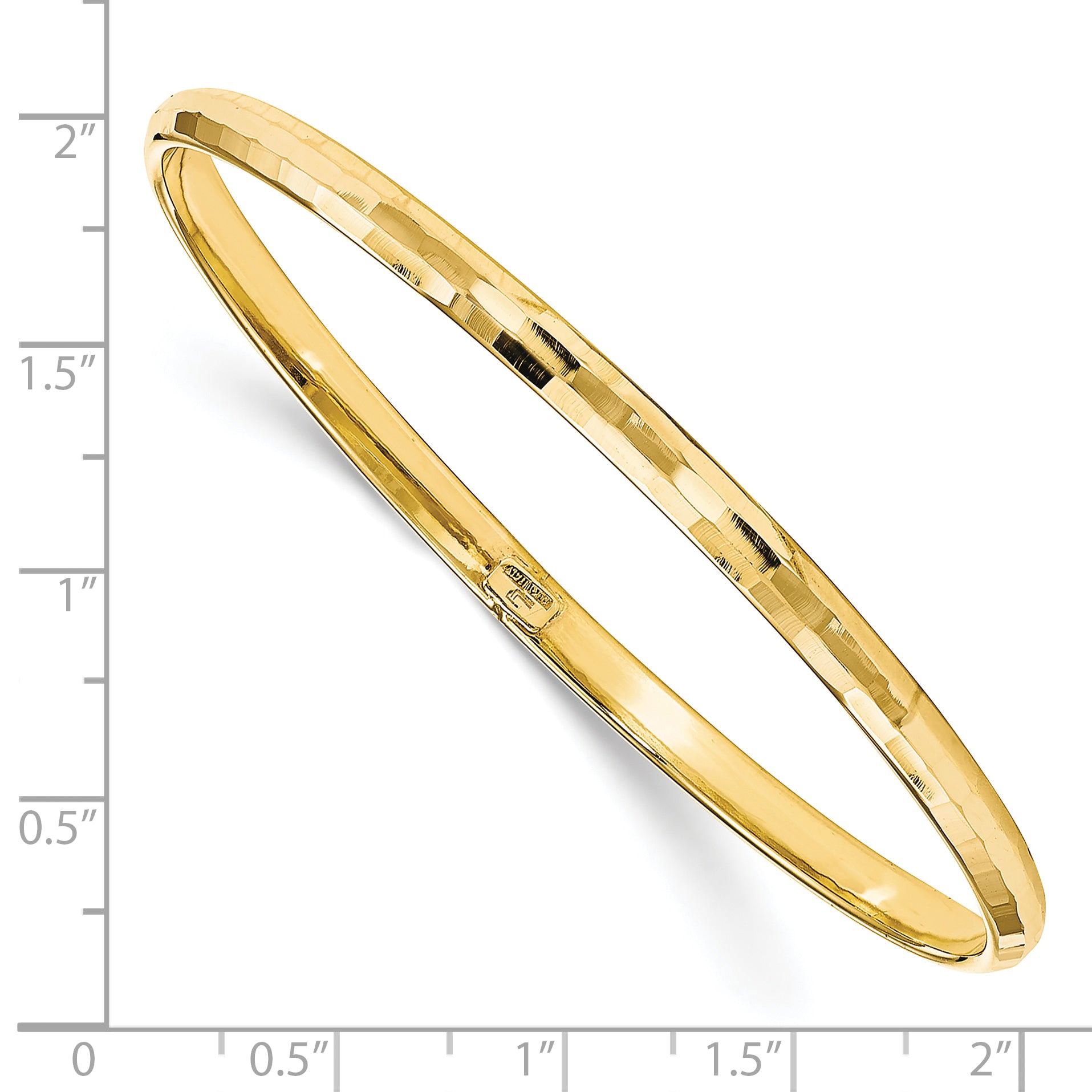 10K Polished Bangle Secondary image