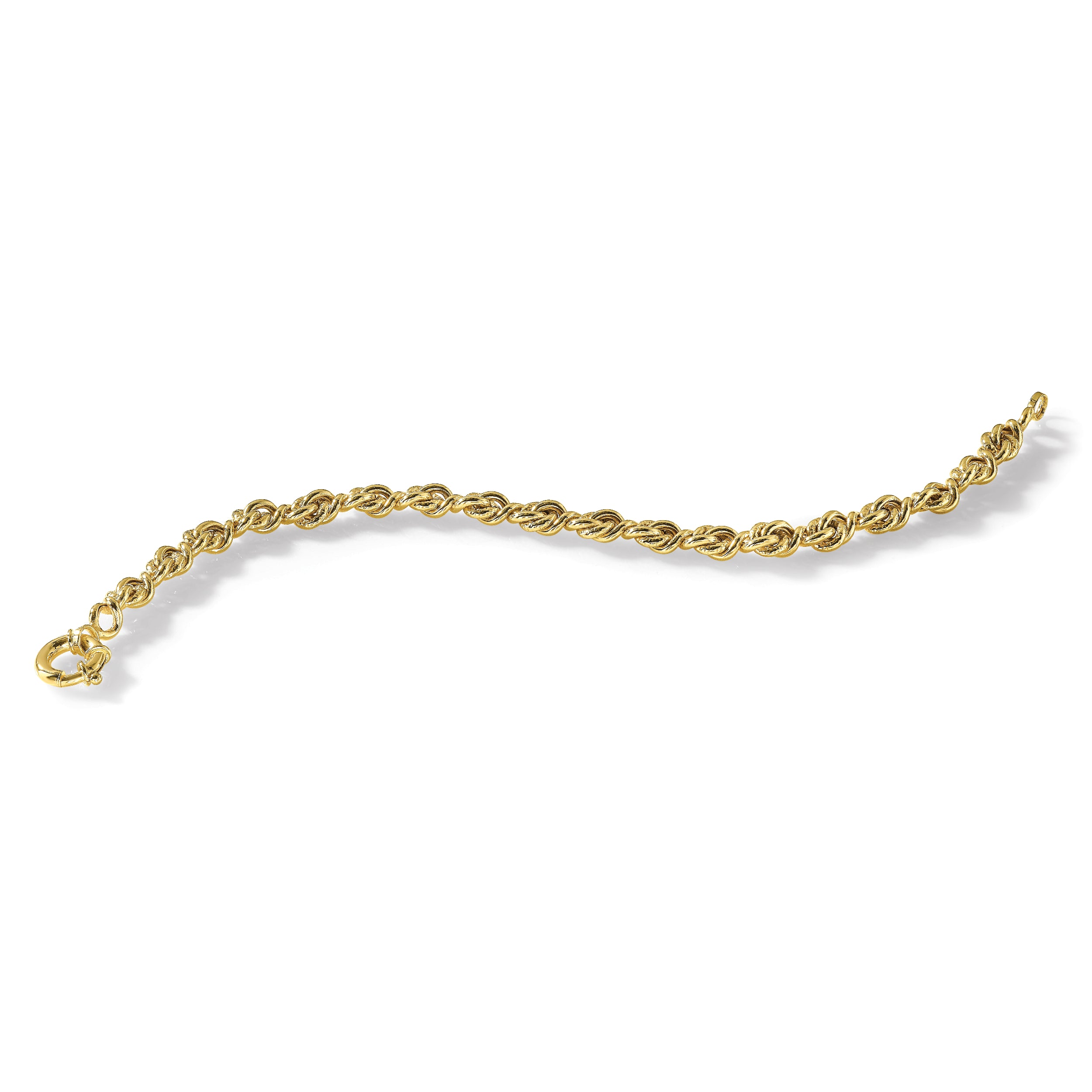 10K Polished Fancy Link Bracelet