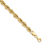 10K Polished Fancy Link Bracelet