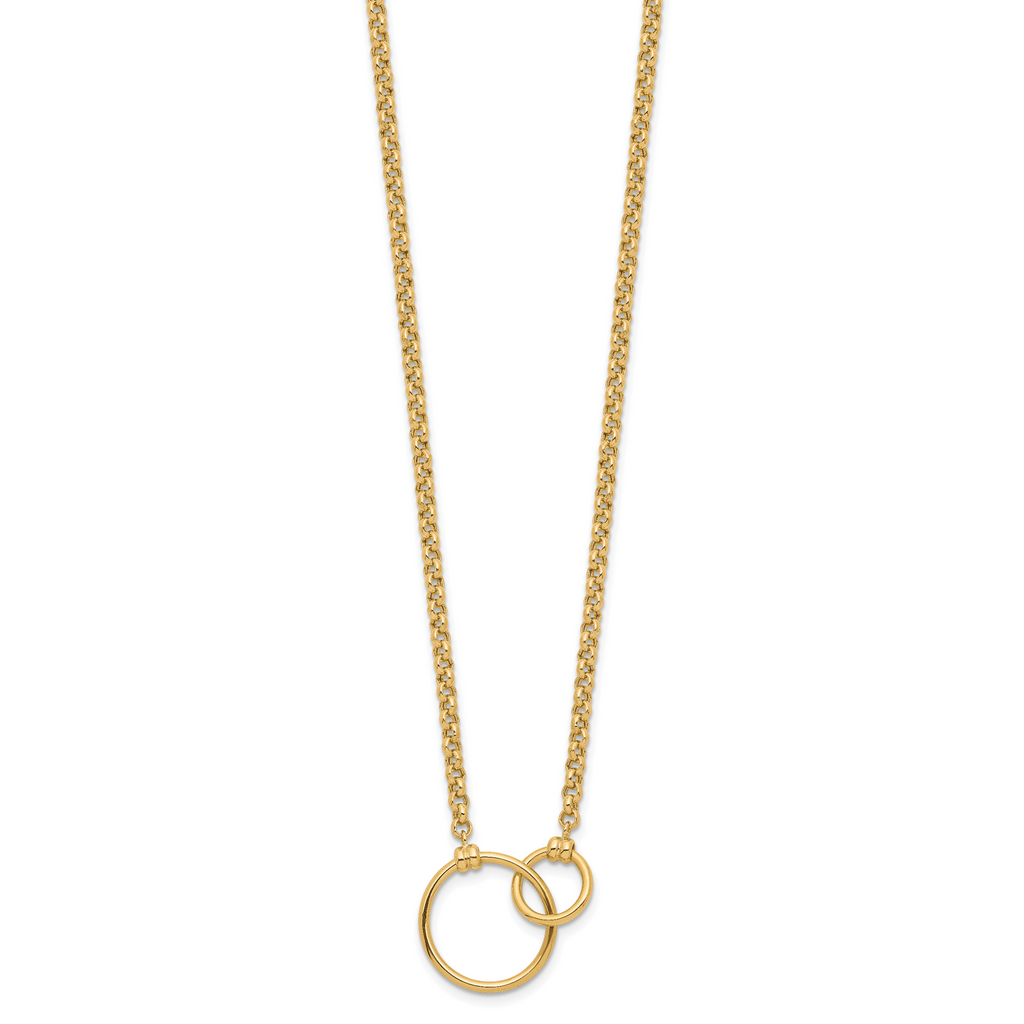 10k Polished Link Necklace