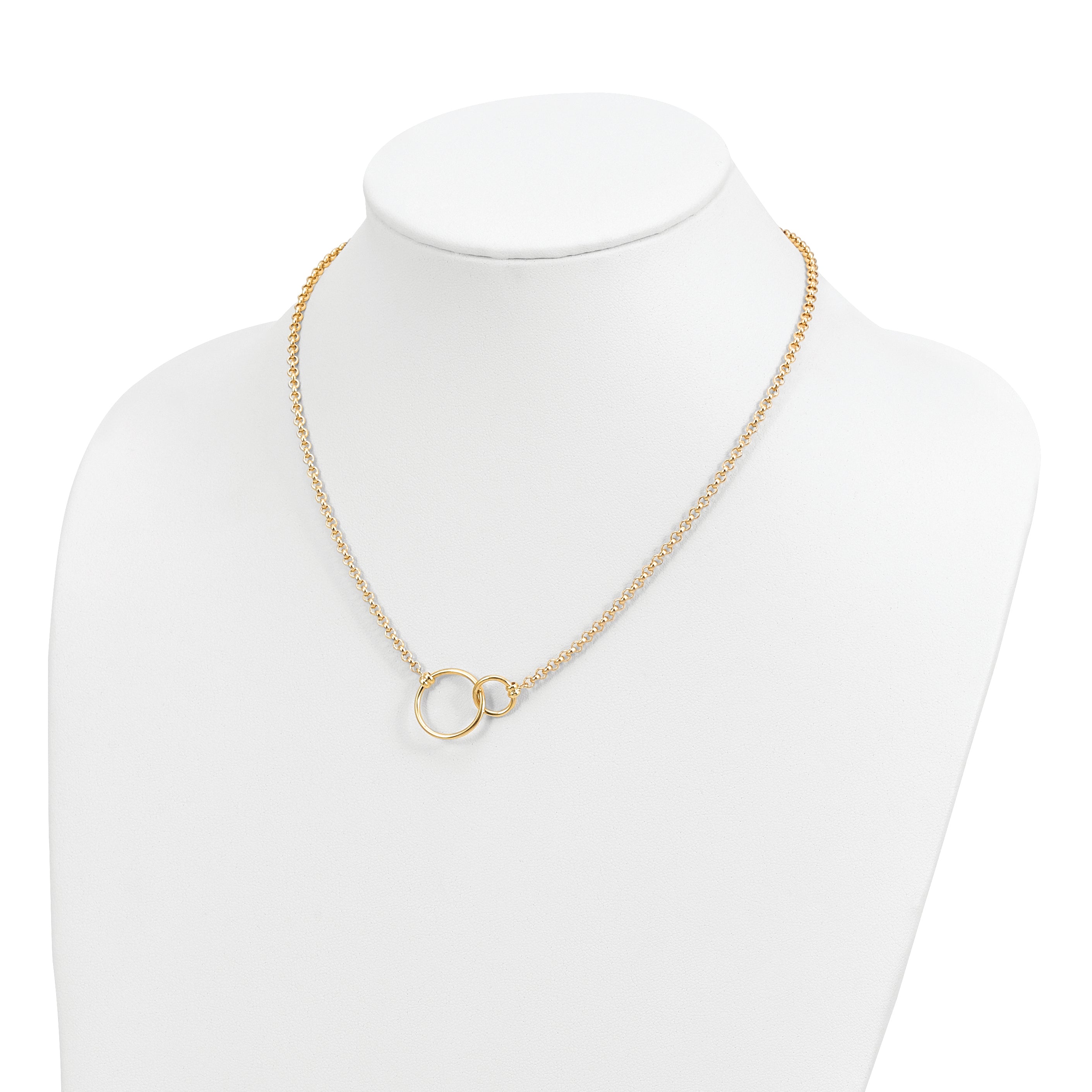 10k Polished Link Necklace