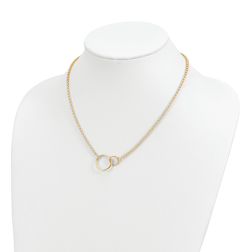 10k Polished Link Necklace