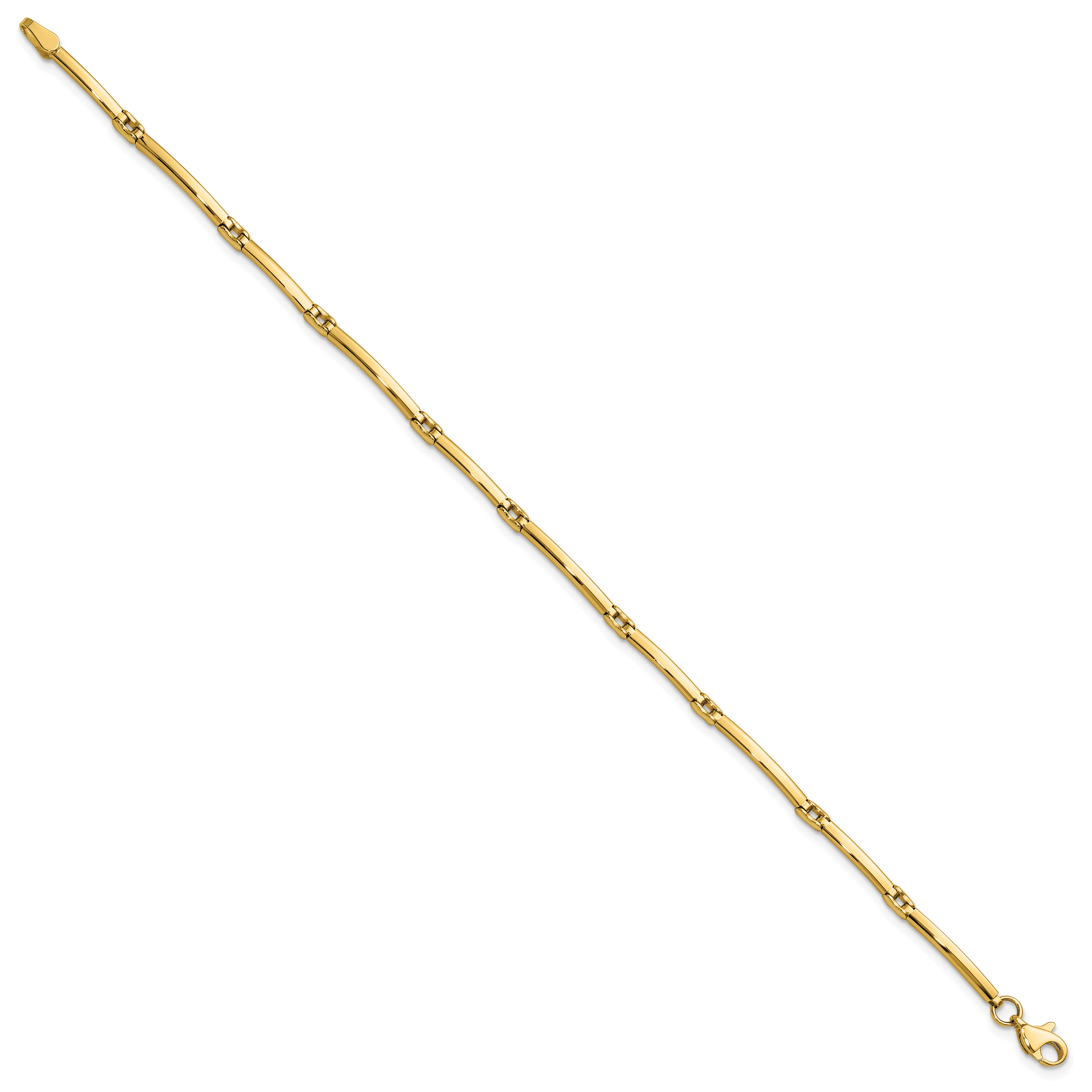 10K Polished Fancy Link Bracelet