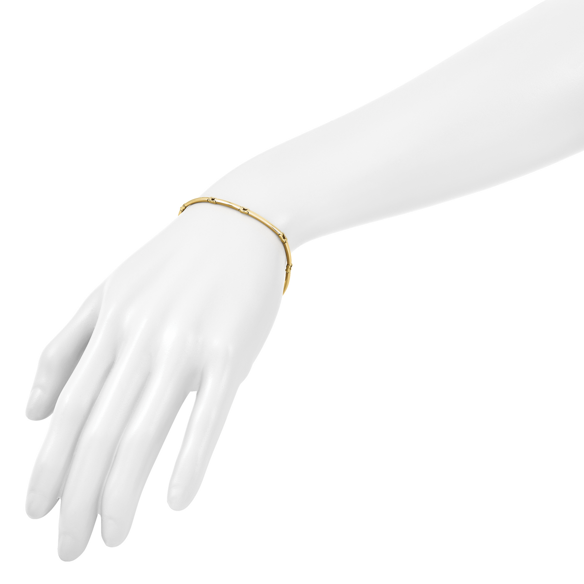 10K Polished Fancy Link Bracelet