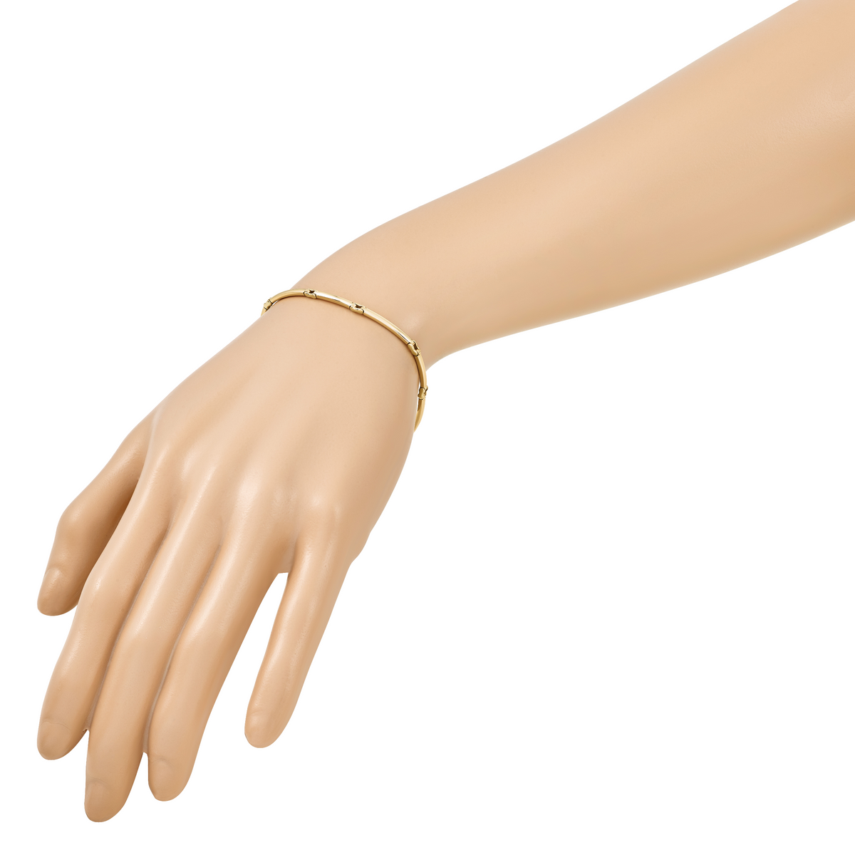 10K Polished Fancy Link Bracelet