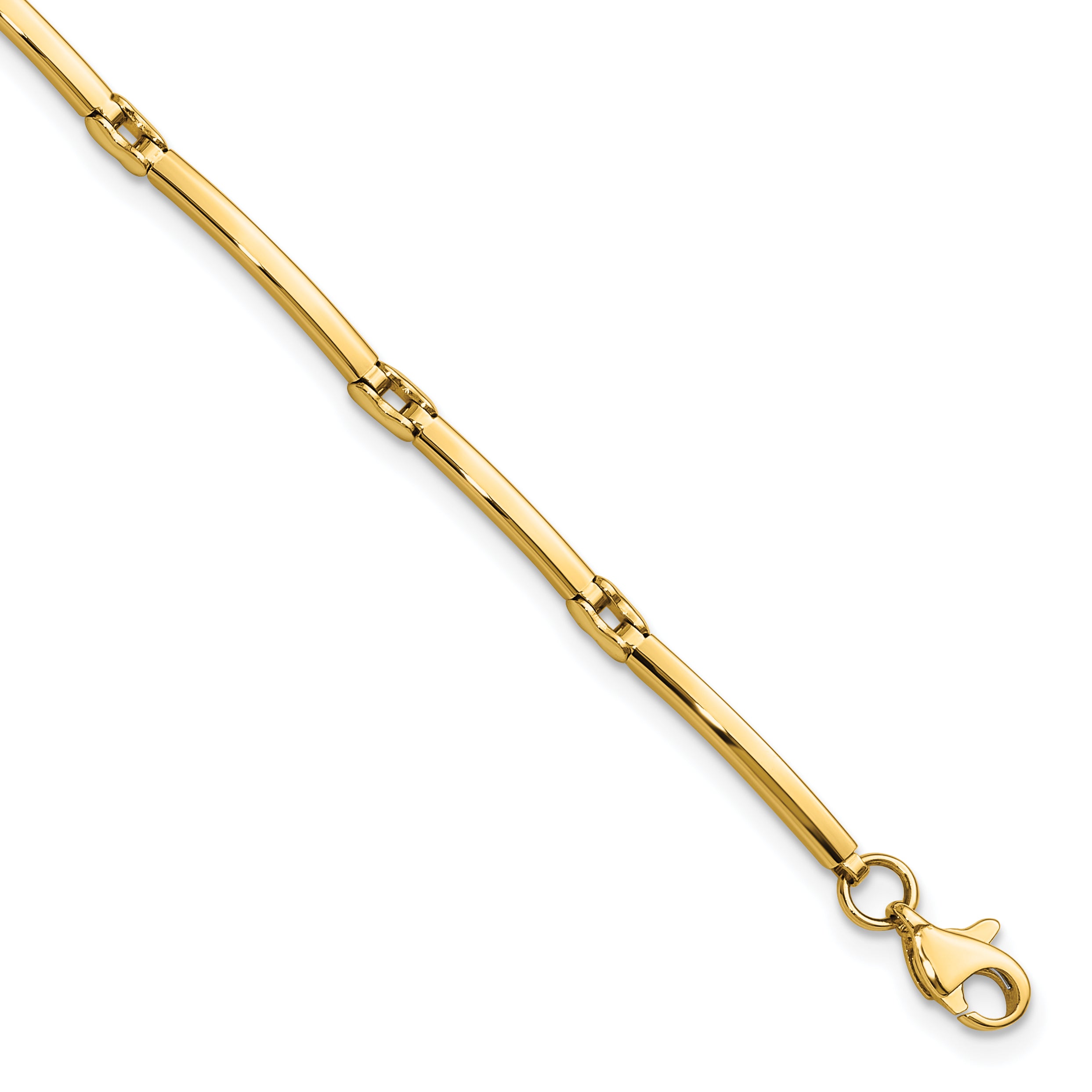 10K Polished Fancy Link Bracelet Main image
