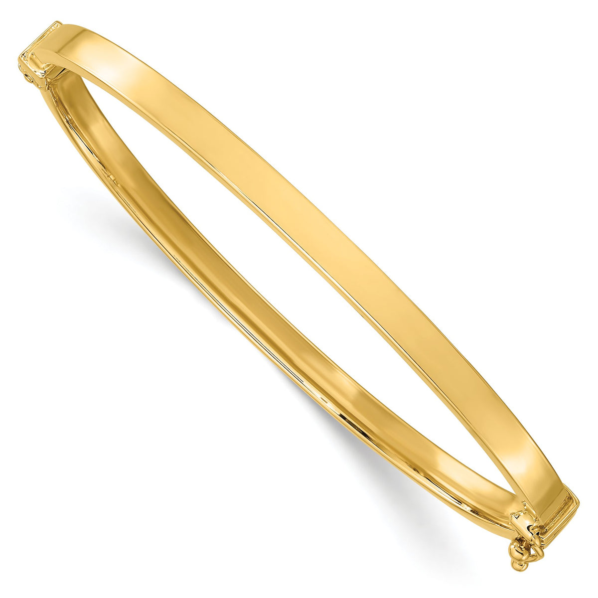 Bangle Bracelet in 10K Yellow Gold, Hinged - Sophia Jewelers Main image