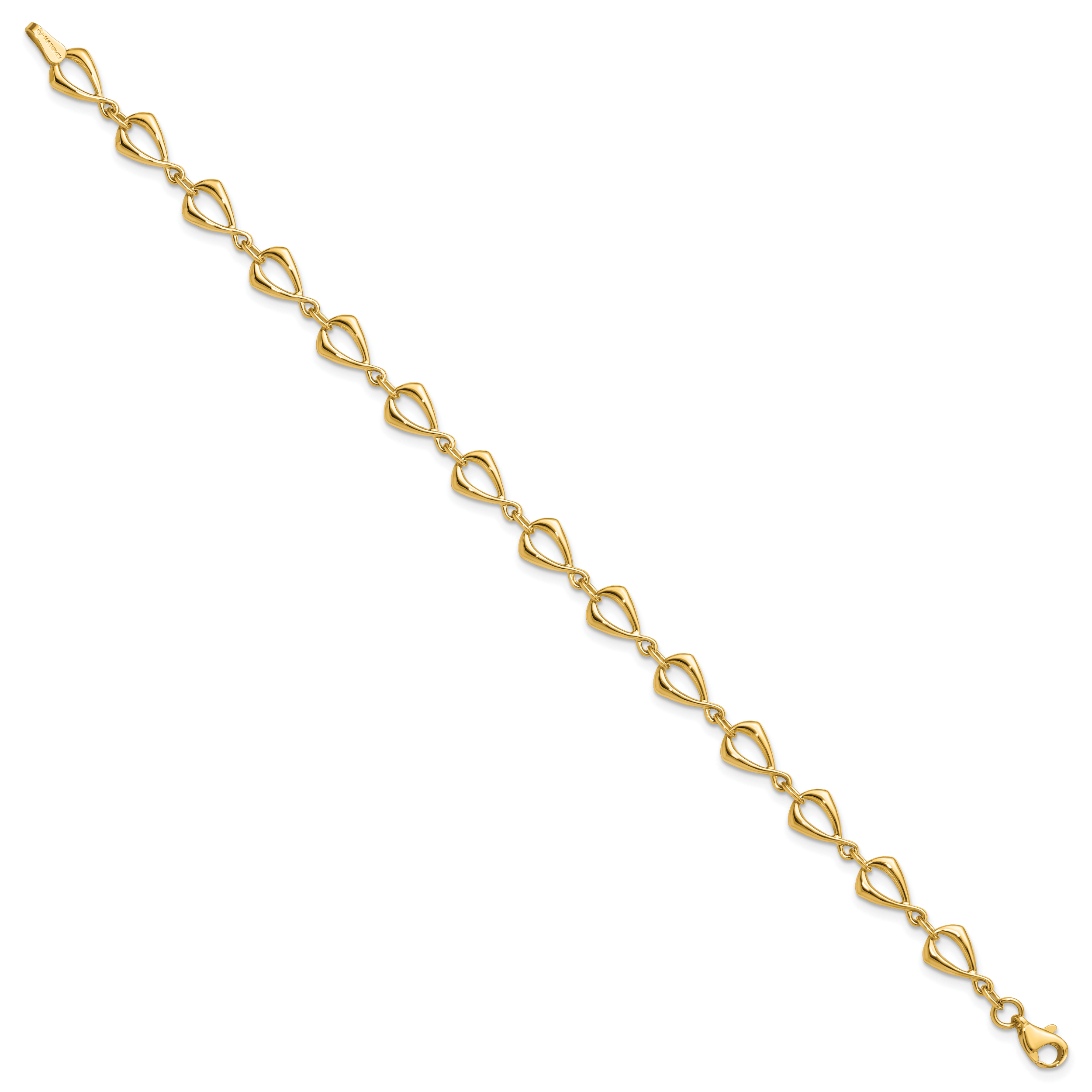 10K Polished Fancy Link Bracelet Secondary image