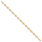 10K Polished Fancy Link Bracelet