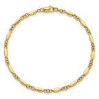 10K Polished Fancy Link Bracelet
