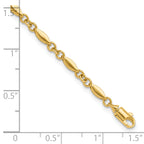 10K Polished Fancy Link Bracelet