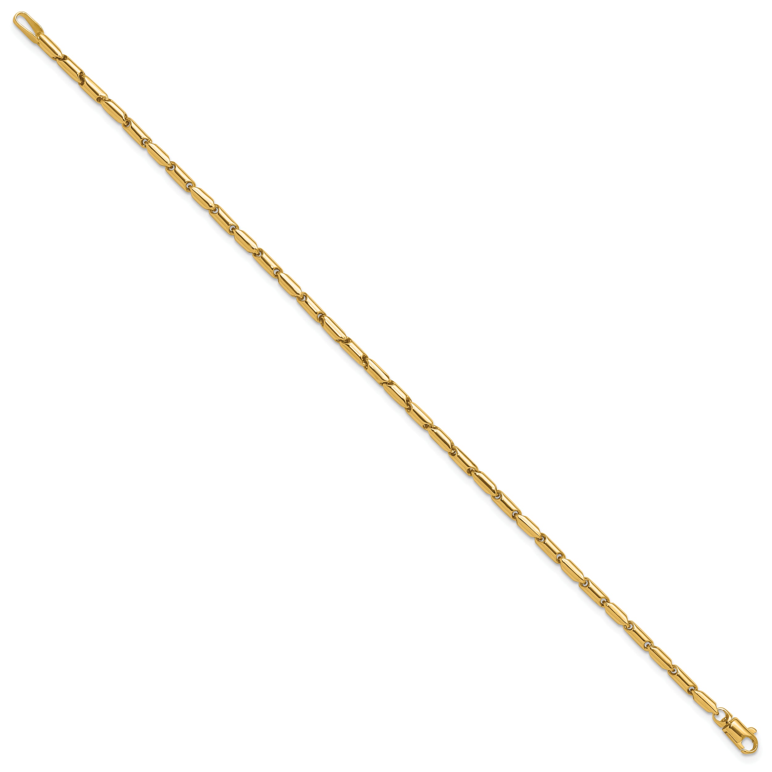 10K Polished Fancy Link Bracelet