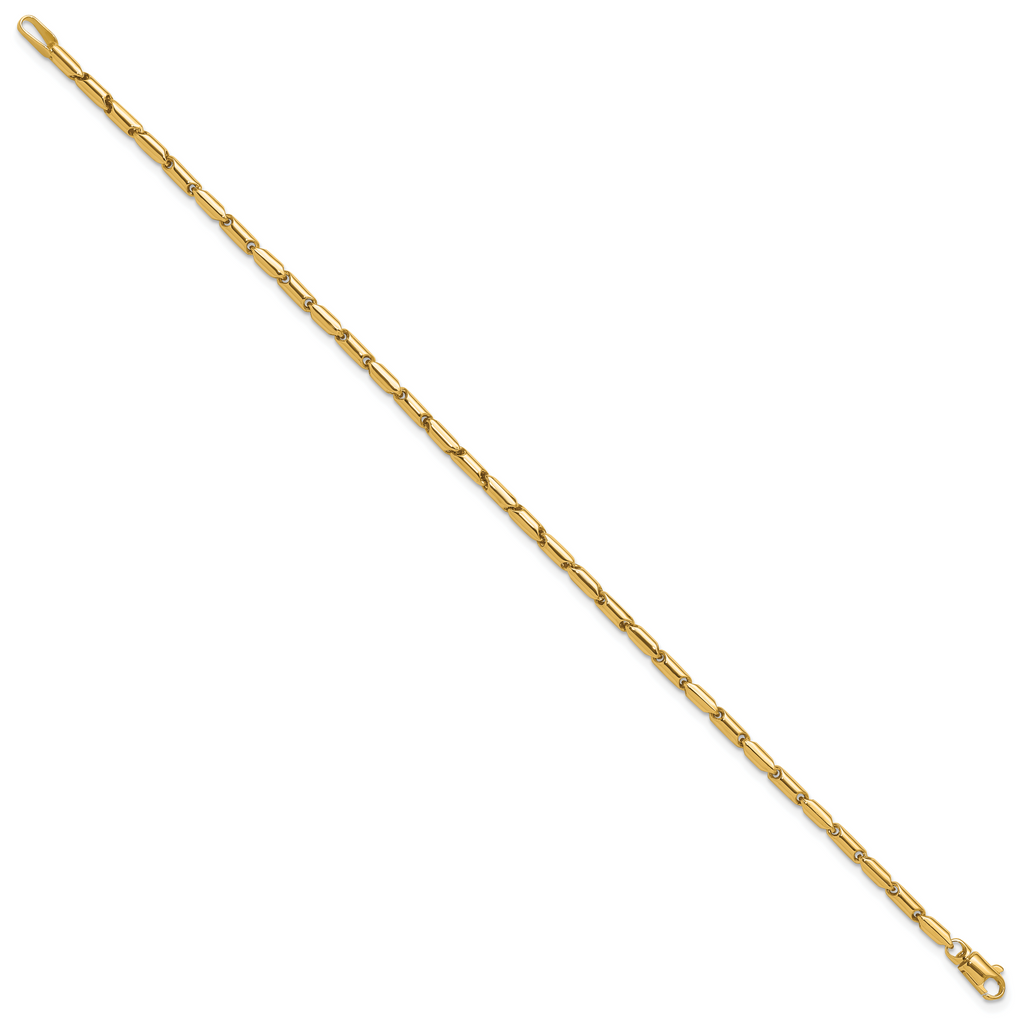 10K Polished Fancy Link Bracelet