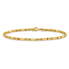 10K Polished Fancy Link Bracelet