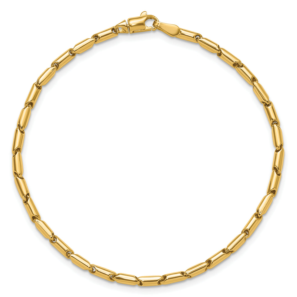 10K Polished Fancy Link Bracelet