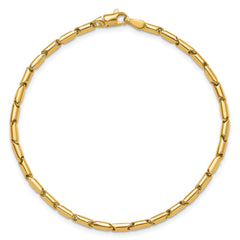 10K Polished Fancy Link Bracelet