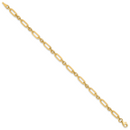 10K Polished Fancy Link Bracelet