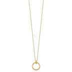 10K Polished Circle Necklace