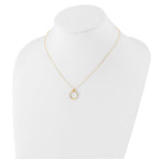 10K Polished Circle Necklace