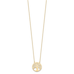 10K Polished Tree of Life Necklace
