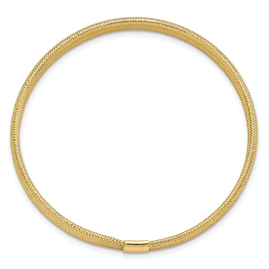 10K Polished Stretch Bracelet