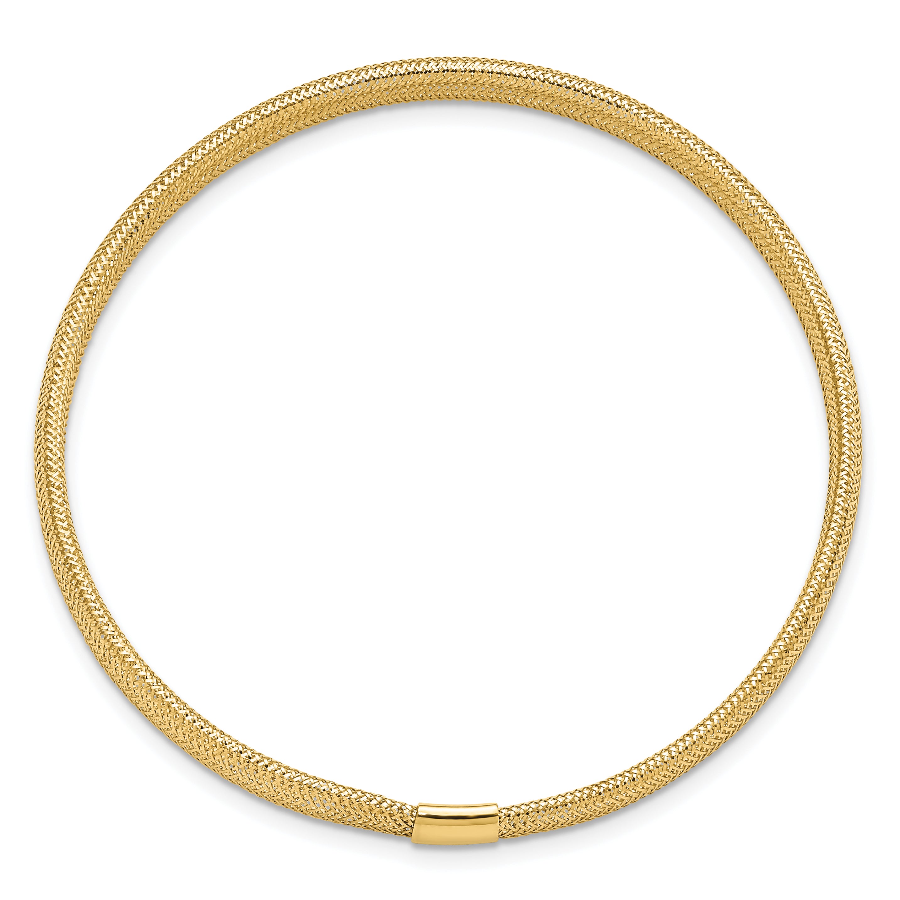10K Polished Stretch Bracelet