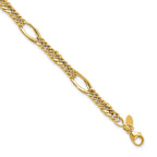 10k Polished Fancy Link Bracelet