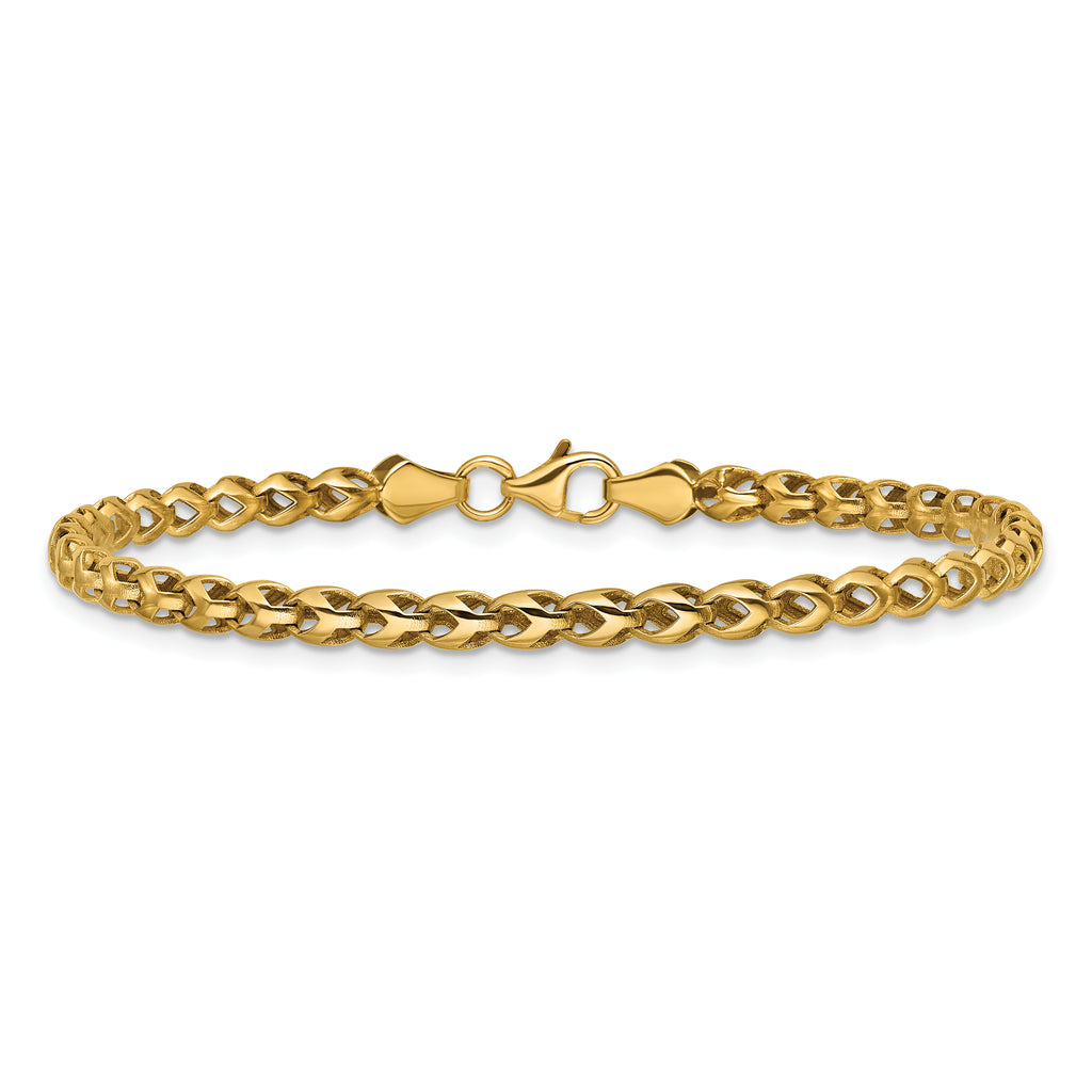 10K Polished Fancy Bracelet