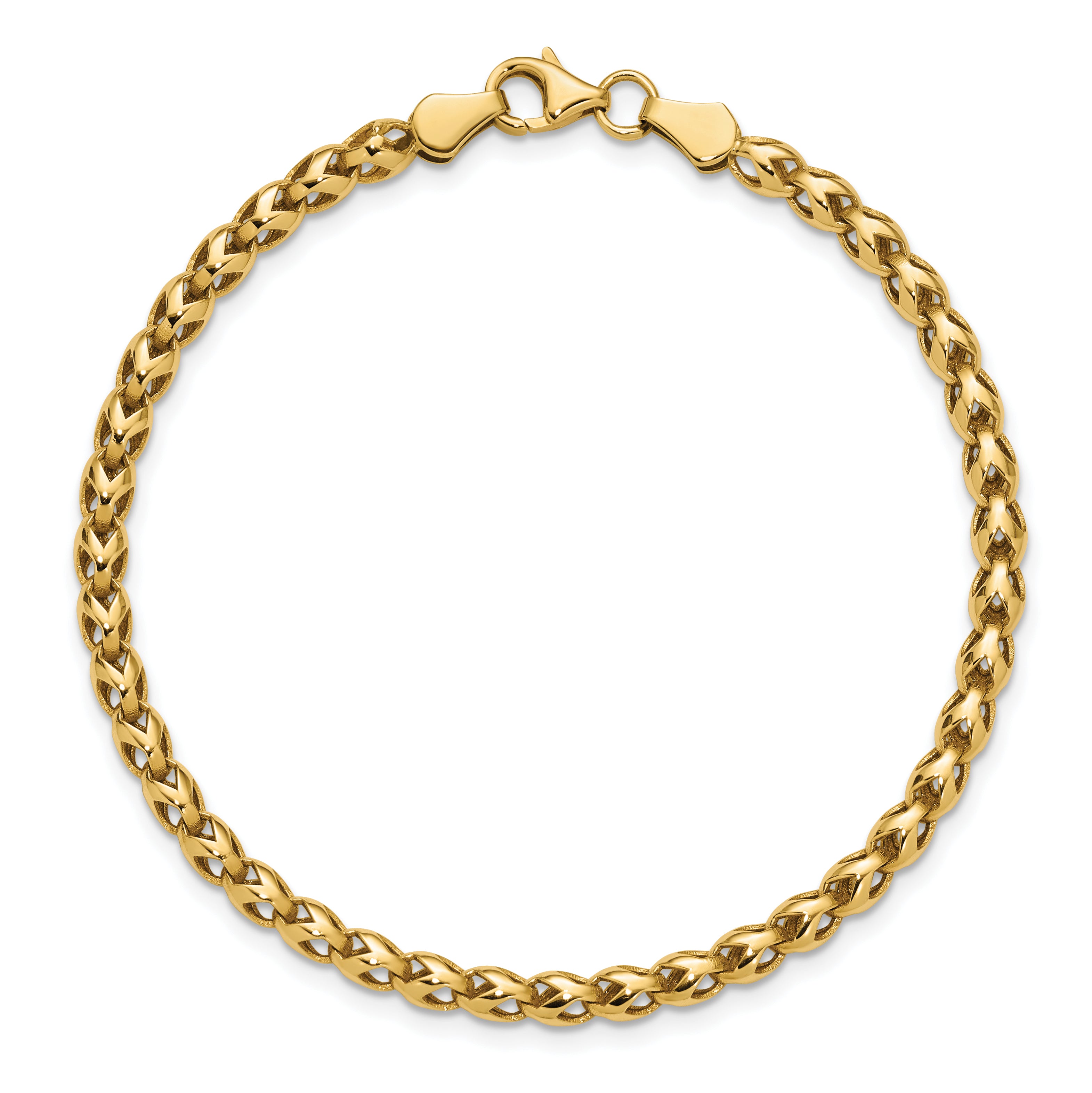 10K Polished Fancy Bracelet