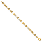 10K Polished Fancy Link Bracelet