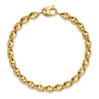 10K Polished Fancy Link Bracelet