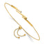10K Polished Bar Adjustable Bracelet