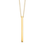 10K Polished Bar With 2 Inch Extention. Necklace