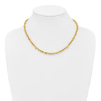 10K Yellow Gold Rolo Chain Necklace, 18 in