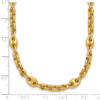 10K Yellow Gold Rolo Chain Necklace, 18 in